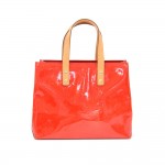 Louis Vuitton Reade PM Red Vernis Leather Hand Bag