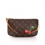 Louis Vuitton Pochette Accessories Cherry Monogram Canvas Bag Limited Edition