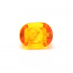 Chanel Orange Clear Plastic Camellia Ring
