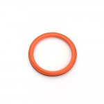 Hermes Orange Leather Bangle Bracelet