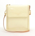 Louis Vuitton White Tilleui Vernis Leather Mott Handbag