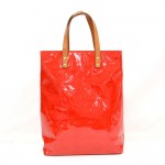 Louis Vuitton Reade MM Red Vernis Leather Hand Bag