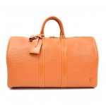 Louis Vuitton Keepall 45 Cipango Gold Epi Leather Duffle Travel Bag