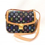 Louis Vuitton Sologne Black Multicolor Monogram Canvas Shoulder Bag