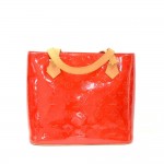 Louis Vuitton Houston Red Vernis Leather Hand Bag