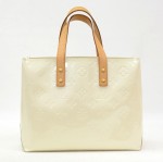 Louis Vuitton White Vernis Leather Reade PM HandBag
