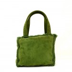 Chanel Green Mutton Small Tote Hand Bag
