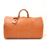 Louis Vuitton Keepall 50 Brown Cipango Gold  Epi Leather Travel Bag