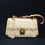 Louis Vuitton Le Talentueux White Suhali Leather Pochette Hand Bag
