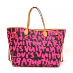 Louis Vuitton Neverfull GM Stephen Sprouse Pink Graffiti Monogram Canvas Shoulder Tote Bag - 2009 Limited