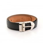 Louis Vuitton Black Taiga Leather San Tour Classic Belt Size 85/34