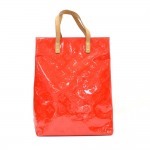 Louis Vuitton Reade MM Red Vernis Leather Hand Bag