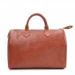 Louis Vuitton Speedy 30 Kenyan Fawn Epi Leather City Hand Bag
