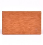 Louis Vuitton Brown Cipango Gold Epi Leather Checkbook E196