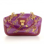 Louis Vuitton Charms Lines Vinyl x Purple Leather Hand Bag - 2006 Limited