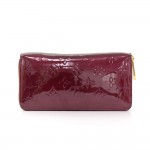 Louis Vuitton Zippy Purple Voilette Vernis Leather Long Wallet
