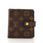 Louis Vuitton Compact Zip Monogram Canvas Wallet