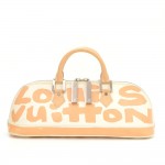 Louis Vuitton Alma Long Beige Graffiti Handbag - 2001 Limited