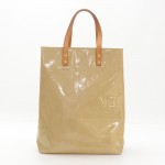 Louis Vuitton Reade MM Beige Vernis Leather Hand Bag