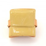 Louis Vuitton Lafayette Street Beige Vernis Leather Bracelet Coin Case