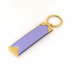 Louis Vuitton Purple Leather x Gold Tone Dragonne Key Holder