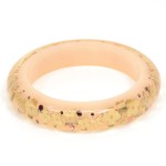 Louis Vuitton Beige Bracelet Bangle Gold monogram