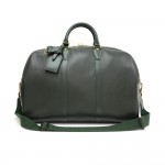 Louis Vuitton Kendall PM Dark Green Taiga Leather Travel Bag + Strap