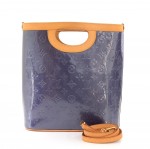 Louis Vuitton Stillwood Vertical Navy Indigo Vernis Leather Tote Bag + Strap