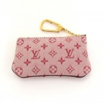 Louis Vuitton Pochette Cles Red Cerise Mini Monogram Key / Coin Case