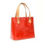 Louis Vuitton Houston Red Vernis Leather Hand Bag