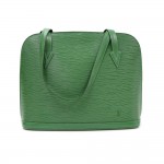 Louis Vuitton Lussac Green Epi Leather Large Shoulder Bag