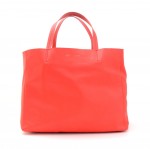 Celine Horizontal Cabas Red Leather Tote Bag