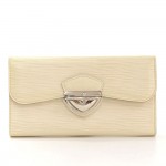 Louis Vuitton Portfolio Eugenie White Epi Leather Long Wallet