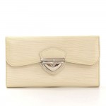 Louis Vuitton Portfolio Eugenie White Epi Leather Long Wallet