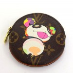 Louis Vuitton Porte Monnaie Monogram Canvas Panda Takashi Murakami Round Coin Case - 2003 Limited