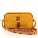 Louis Vuitton Christie MM Yellow Jaune Vernis Leather Shoulder Bag