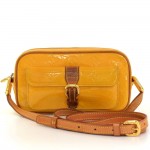 Louis Vuitton Christie MM Yellow Jaune Vernis Leather Shoulder Bag