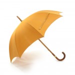 Hermes Yellow Cotton Large Sunshade Umbrella