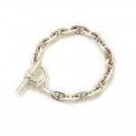 Hermes Silver Chain Bracelet