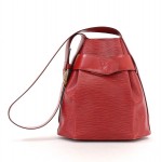 Vintage Louis Vuitton Red Epi Leather Sac Depaule PM Shoulder Bag