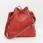 Louis Vuitton Petit Noe Red Epi Leather Shoulder Bag