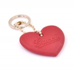 Gucci Red Rubber Heart Shaped Key Chain Attachment