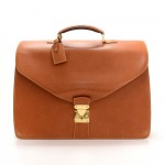 Louis Vuitton Atacama Brown Nomade Leather Briefcase Bag