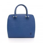 Louis Vuitton Pont Neuf Blue Epi Leather Handbag