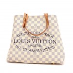 Louis Vuitton Cabas Adventure MM Damier Azur Canvas Hand Bag