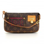 Louis Vuitton Perforated Accessories Monogram Canvas Purple Leather Handbag - 2006 Limited