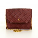 Chanel Red Quilted Leather Small Shoulder Flap Bag