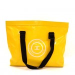 Chanel Yellow Vinyl Waterproof Large Limited Tote Bag