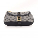 Louis Vuitton Anne-Sohie Blue Mini Monogram Line Clutch Pouch Bag