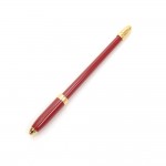 Louis Vuitton Red x Gold Tone Small Ball Point Pen For Agenda
